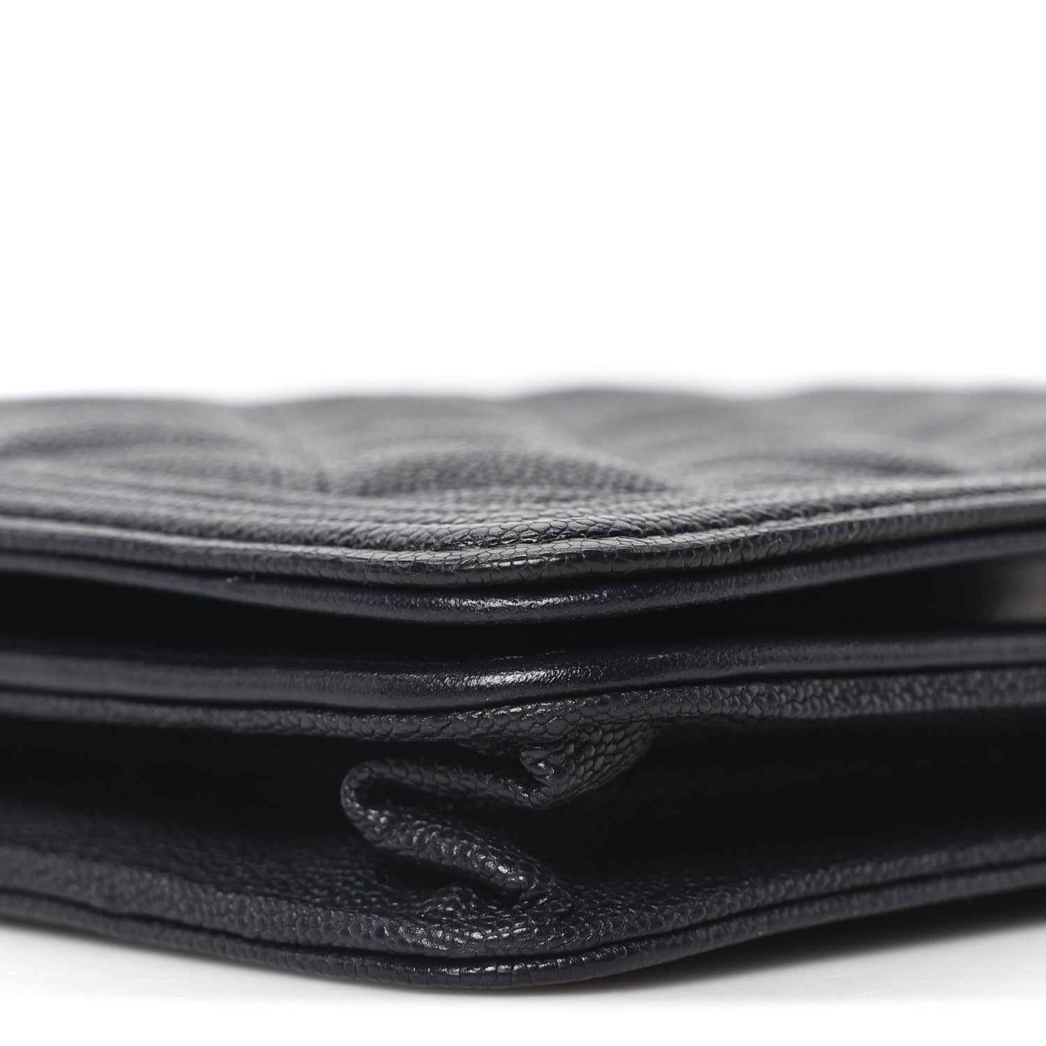 Chanel Caviar Quilted Boy Wallet On Chain WOC Navy 9 of 11