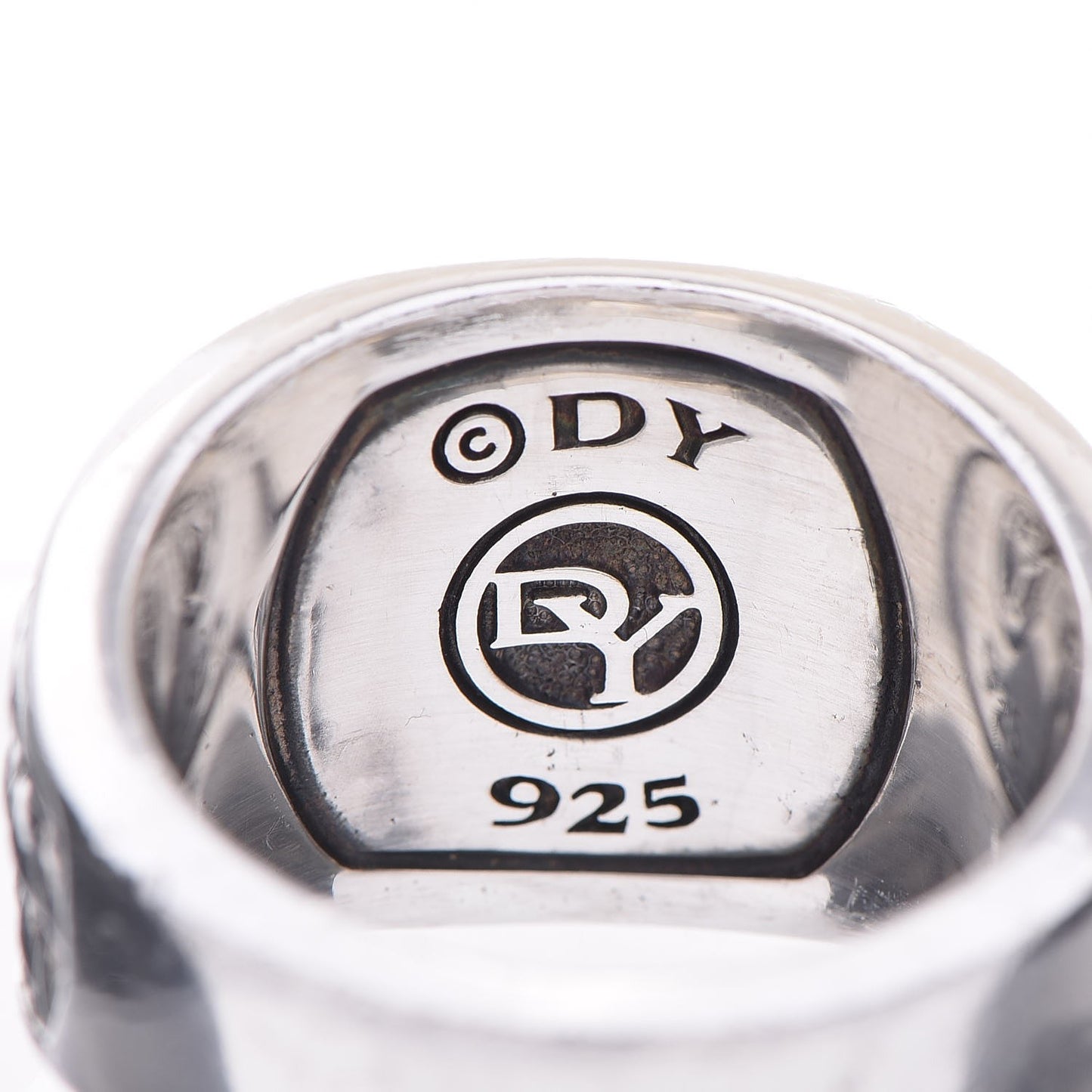 Sterling Silver Black Onyx Maritime Rope Signet Ring 65 11