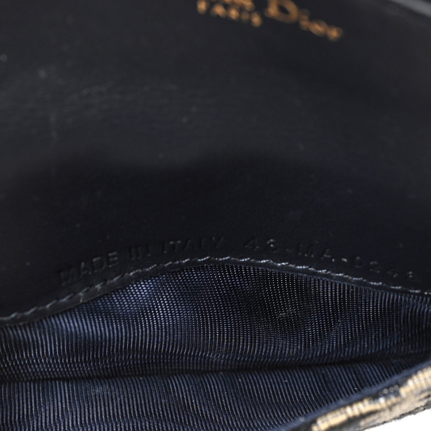 Oblique Saddle Cosmos Zipped Card Holder Blue
