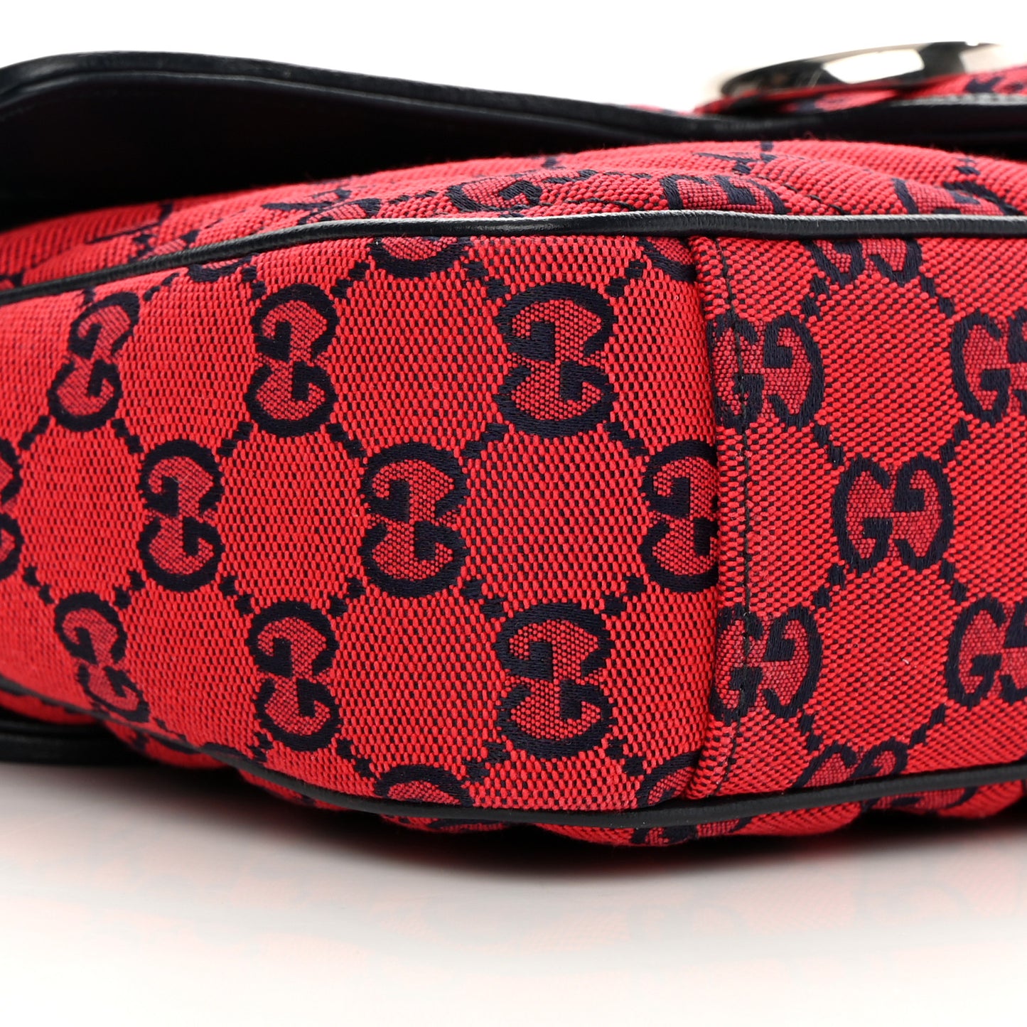 Monogram Multicolor Matelasse Diagonal Small GG Marmont Shoulder Bag Red Blue