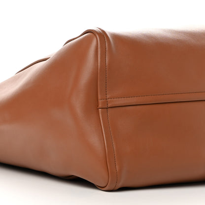Prada Grace Lux Studded Large Concept Shopper Tote Cognac 9 of 13