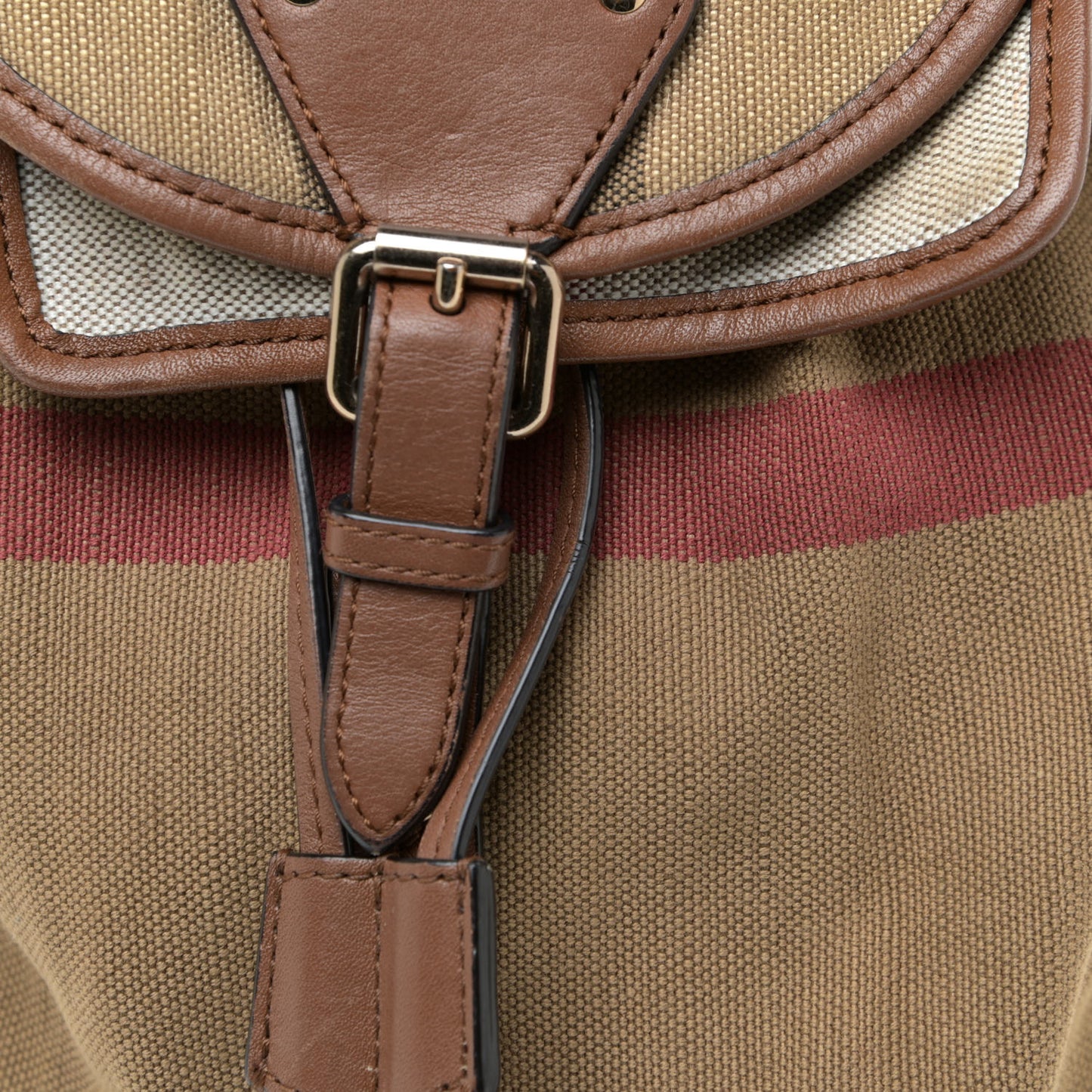 Overdyed Canvas Mega Check Medium Chiltern Backpack Tan