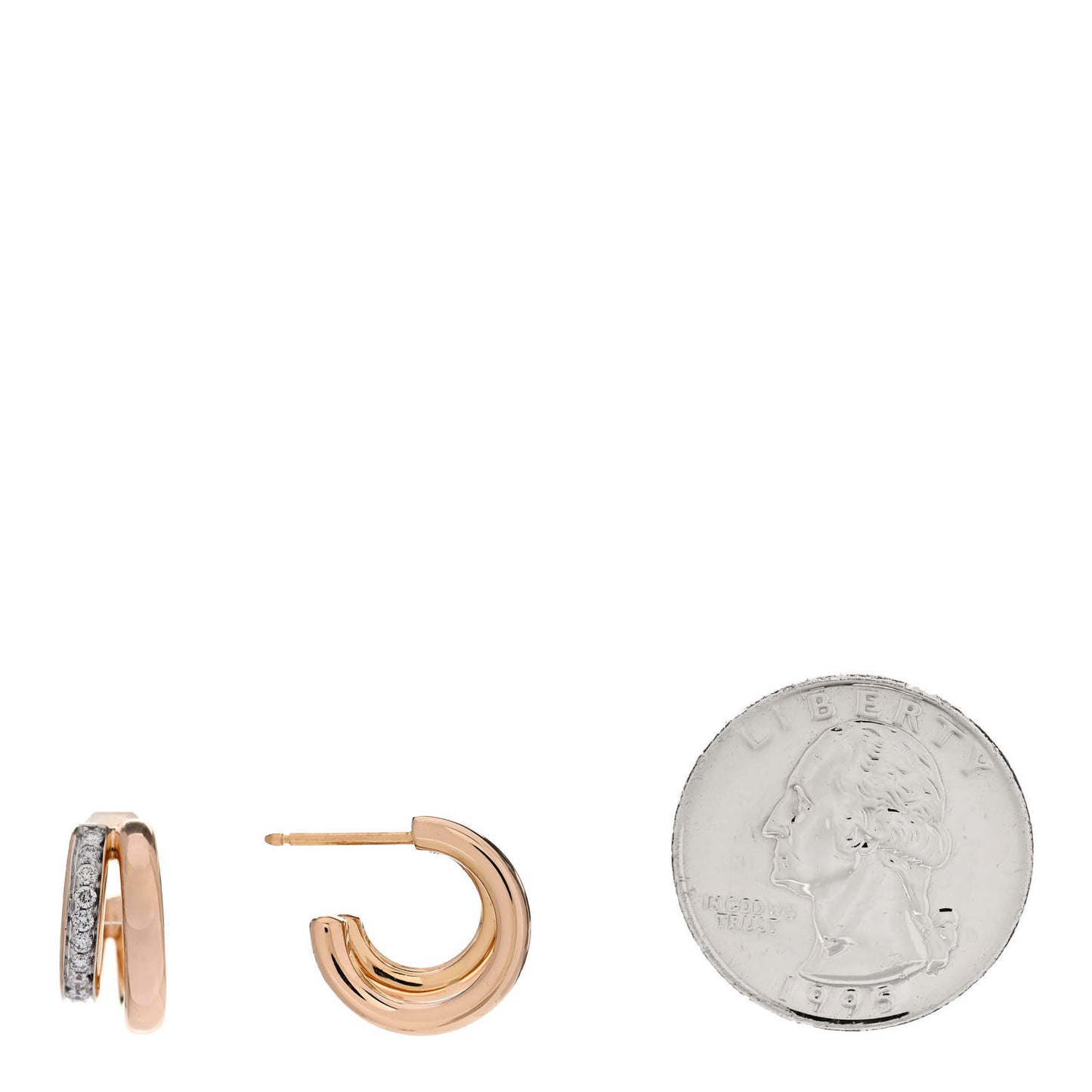 18K Rose Gold Diamond Iconica Earrings