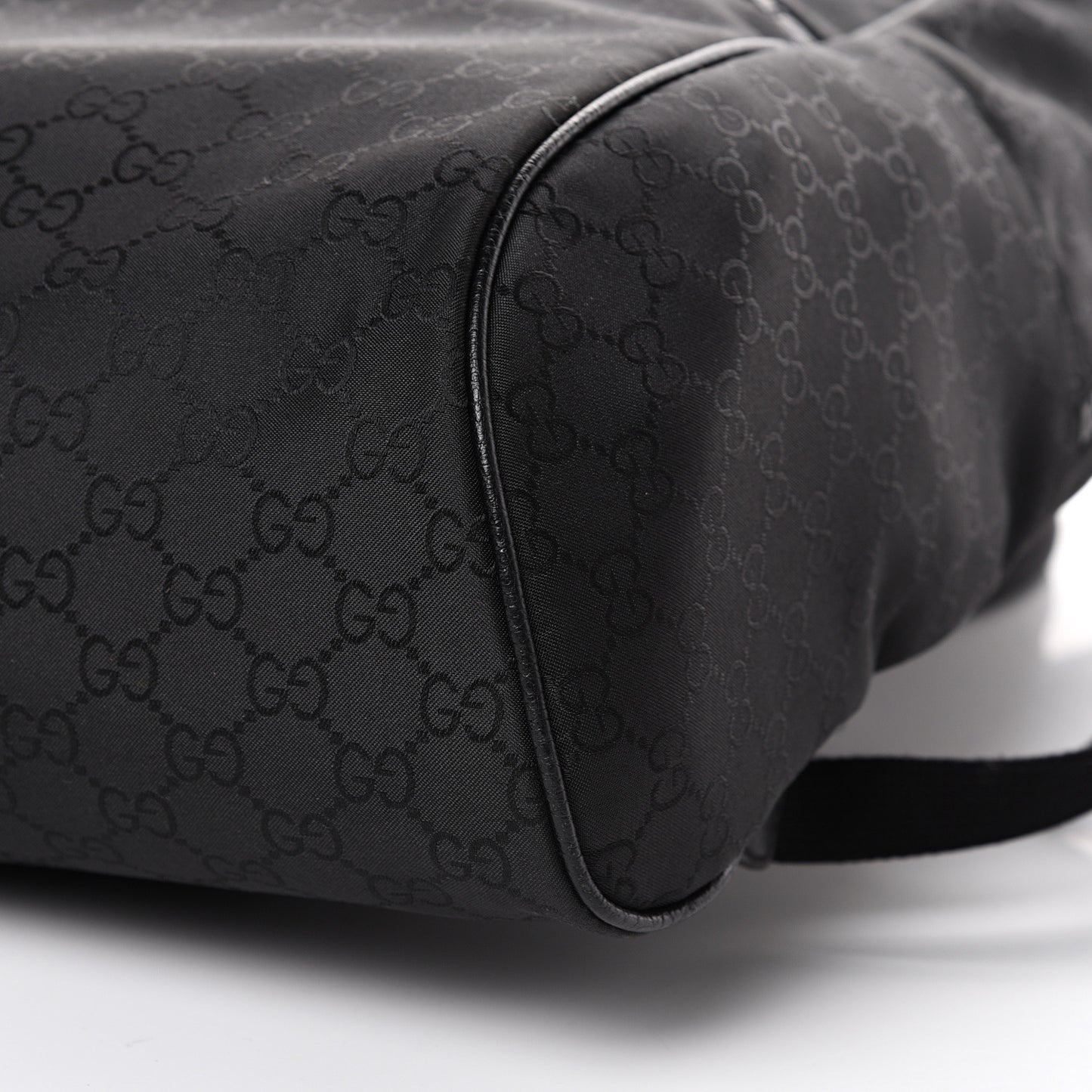 Nylon Monogram Slim Backpack Black