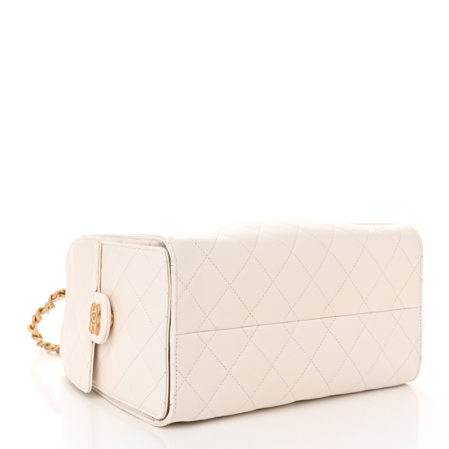 Chanel Caviar Quilted Small Chanel 25 Handbag White 5 of 19
