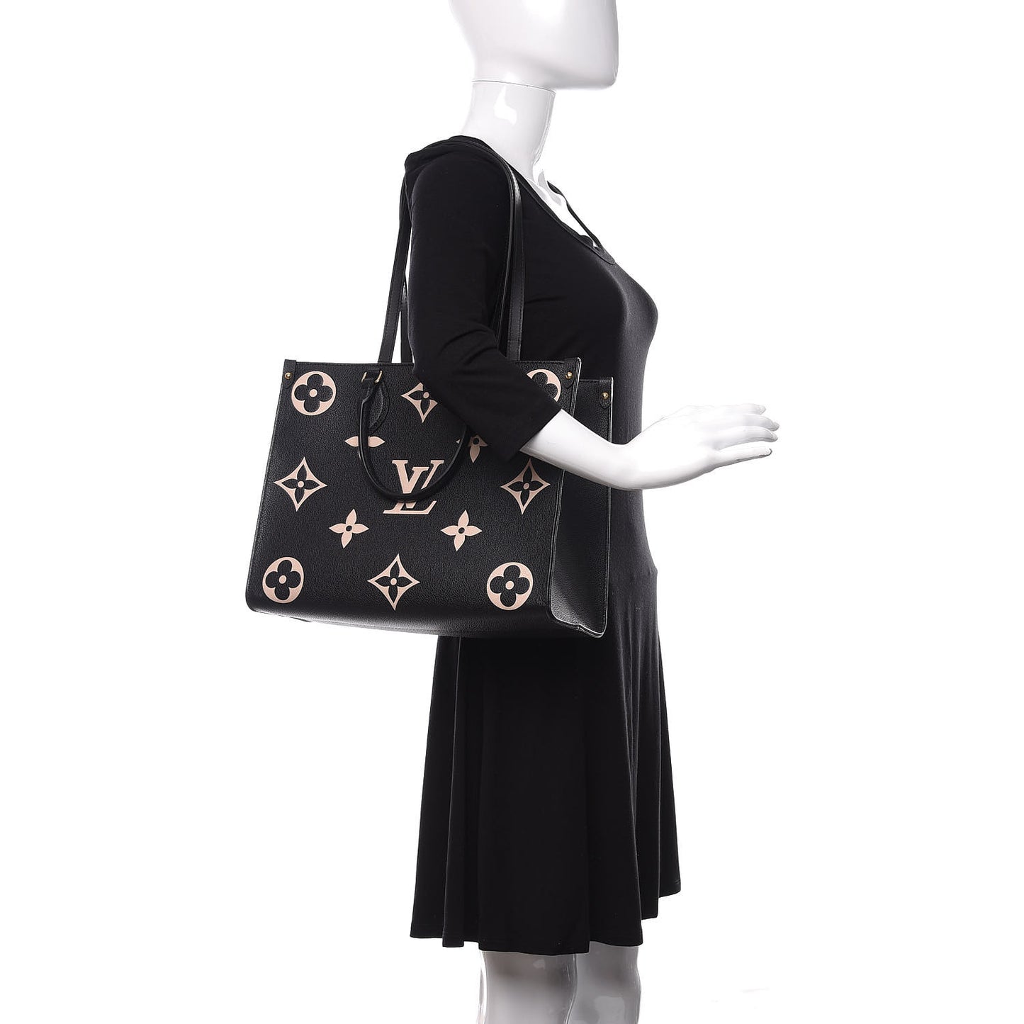 Empreinte Monogram Giant Onthego MM Black Beige