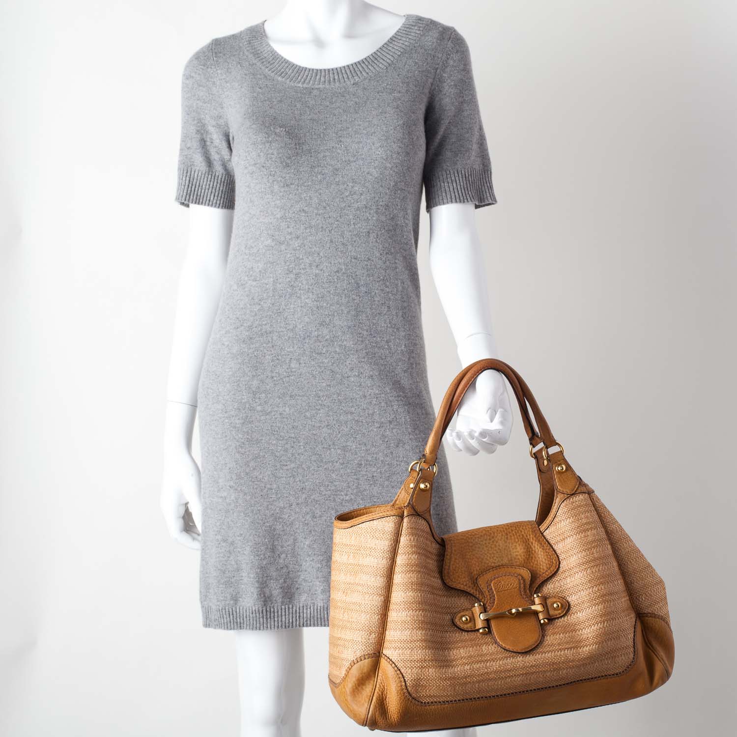 Gucci Straw New Pelham Large Tote 2 of 10