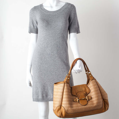 Gucci Straw New Pelham Large Tote 2 of 10