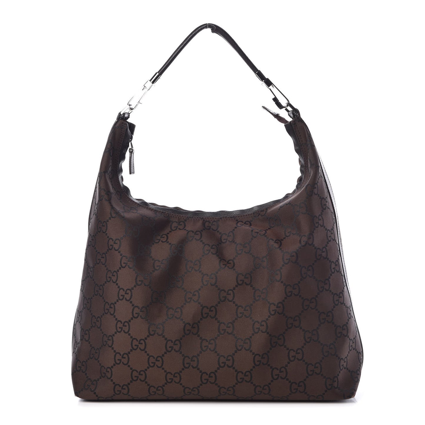 Nylon Monogram Hobo Dark Brown