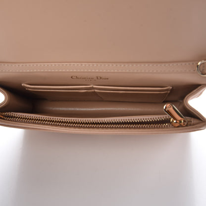 Christian Dior Grained Calfskin Diorama Wallet on Chain Pouch Nude 5 of 8