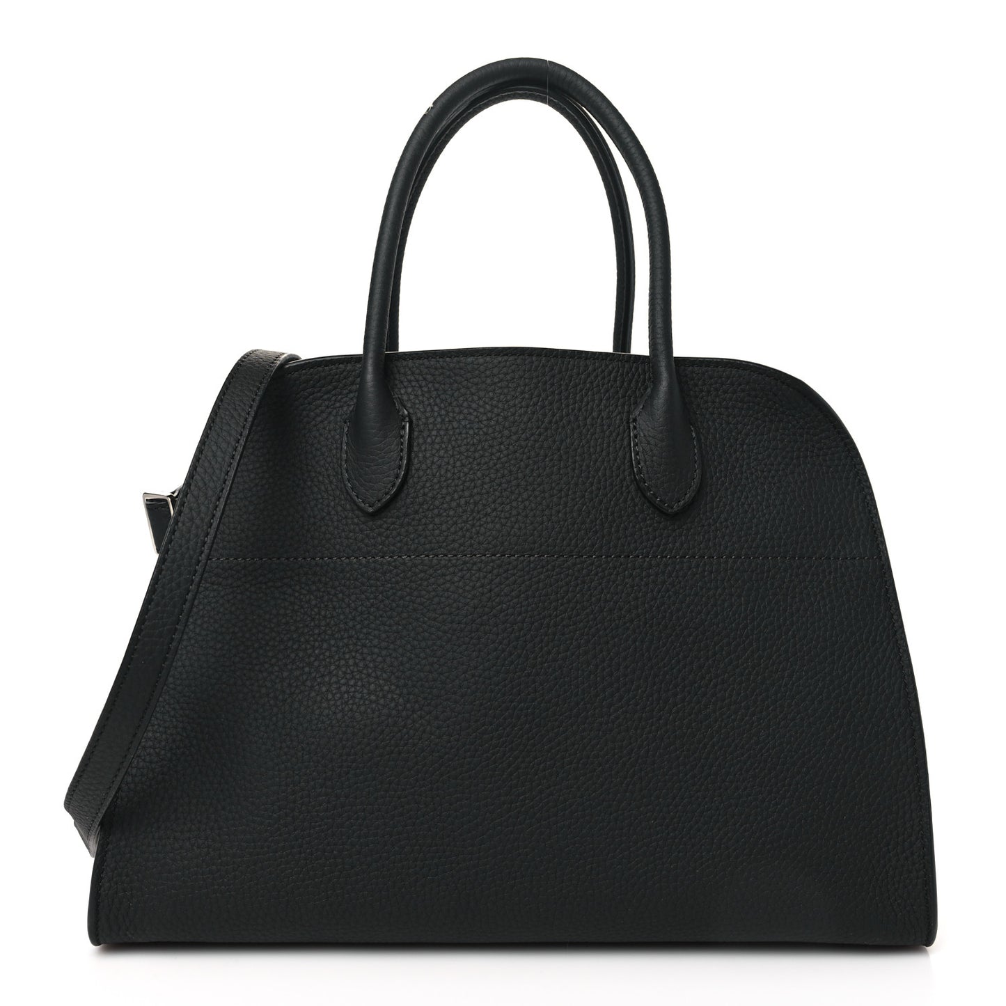 Matte Grained Calfskin Soft Margaux 12 Black