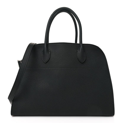 The Row Matte Grained Calfskin Soft Margaux 12 Black 1 of 9