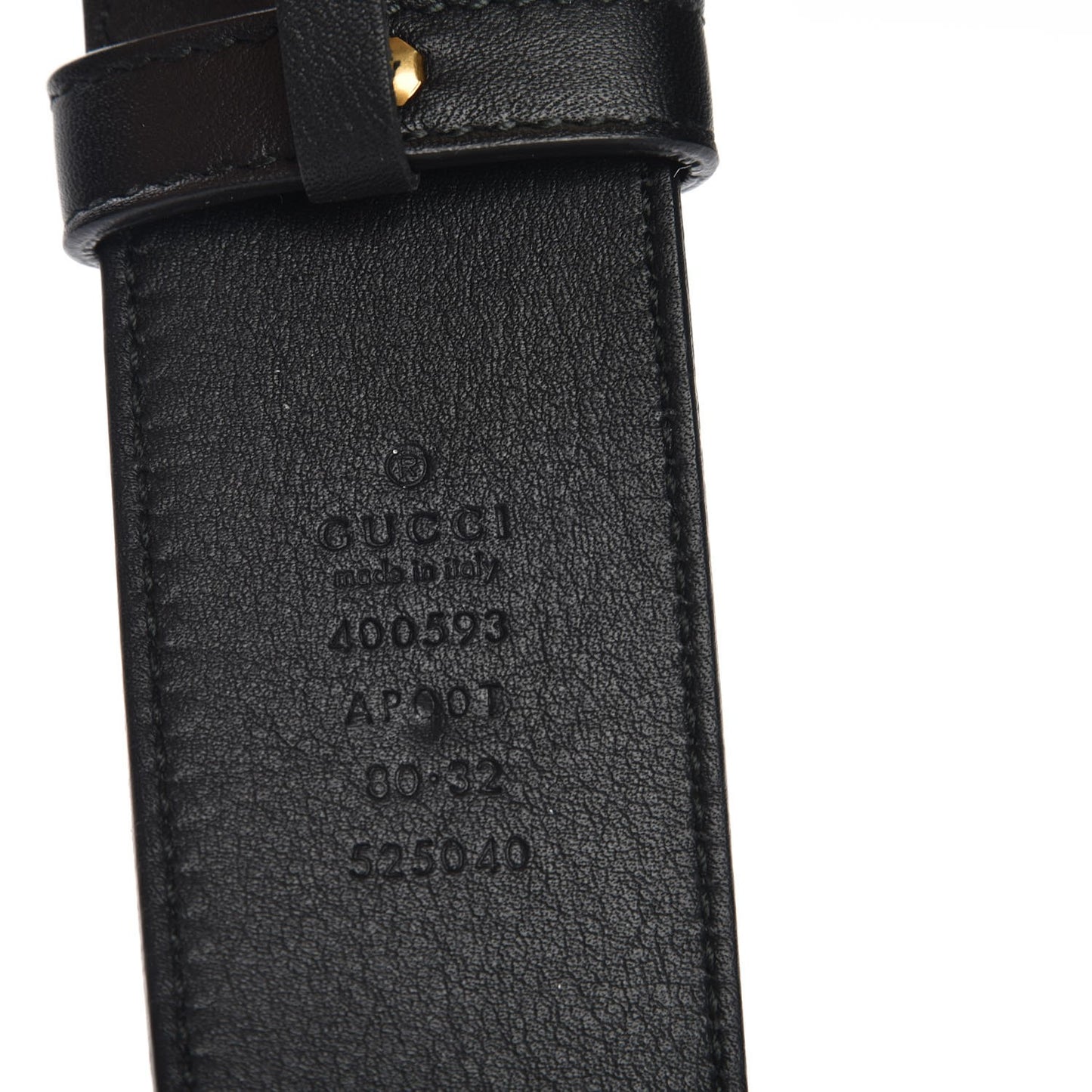 Calfskin Double G 40mm Belt 80 32 Black
