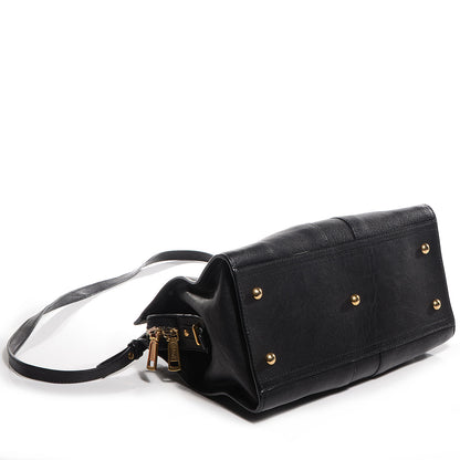Saint Laurent Sheepskin Leather Mini Cabas ChYc Black 4 of 9