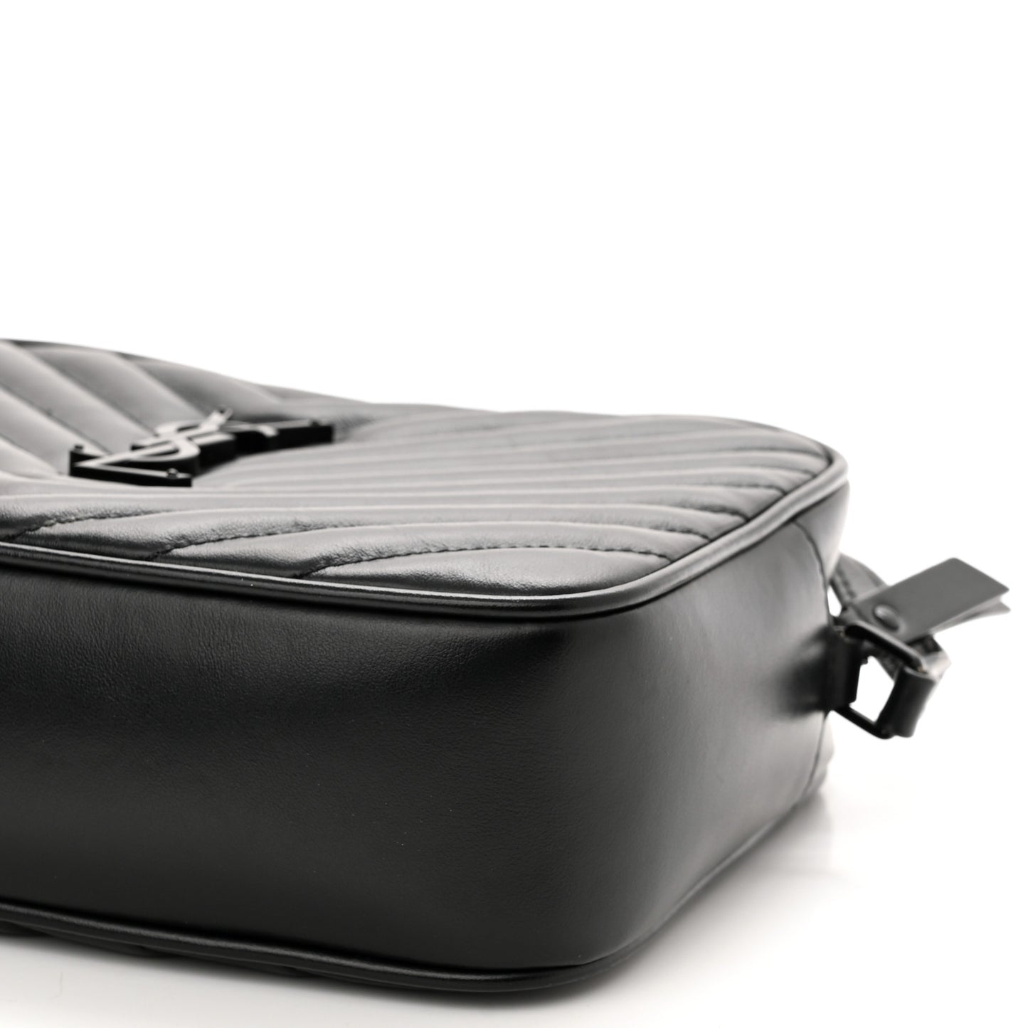 Calfskin Matelasse Monogram Monochrome Lou Camera Bag Black