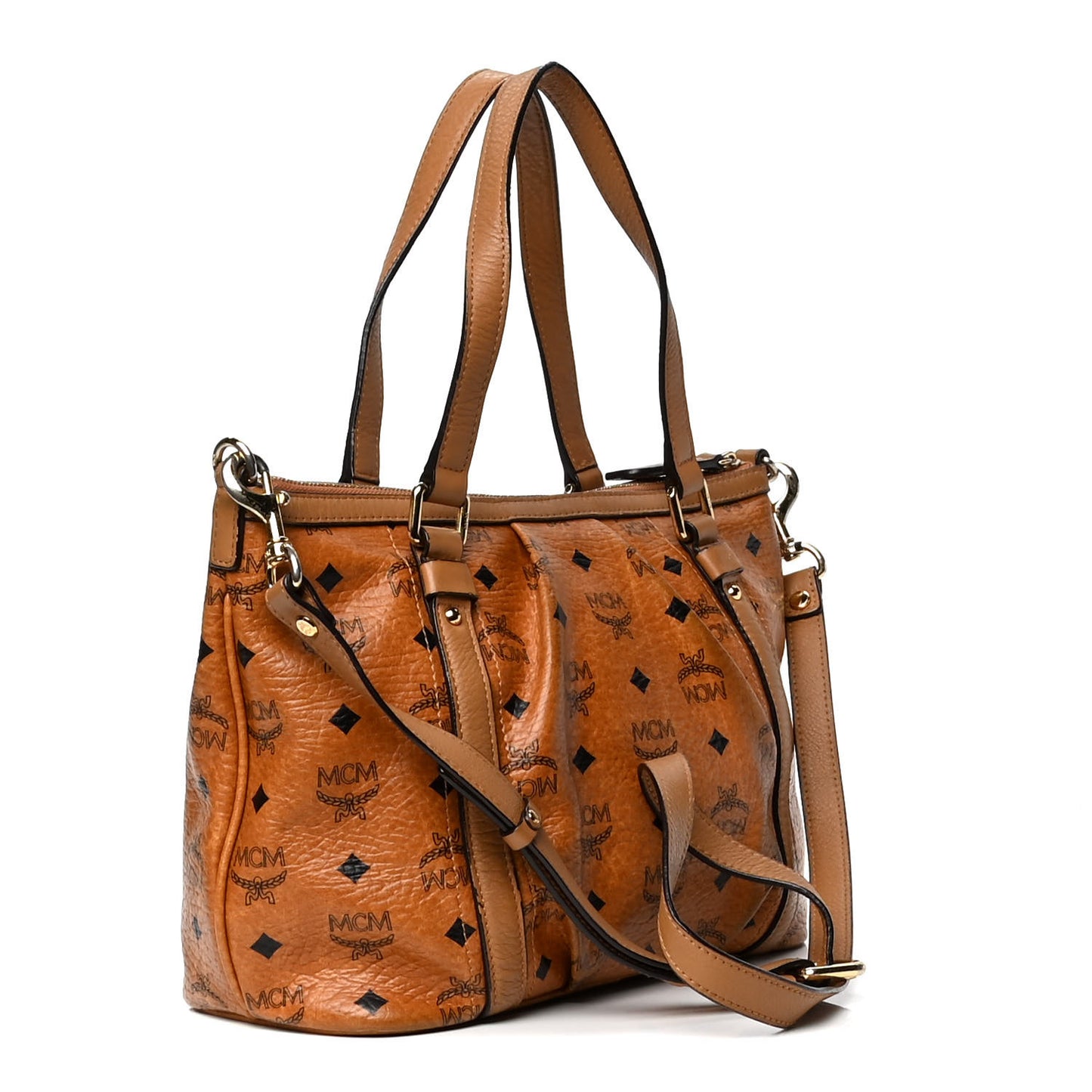 Visetos Essentials Shopper Tote Cognac
