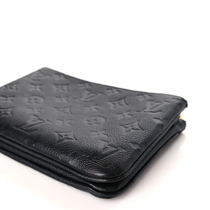 Louis Vuitton Empreinte Double Zip Pochette Black 9 of 9
