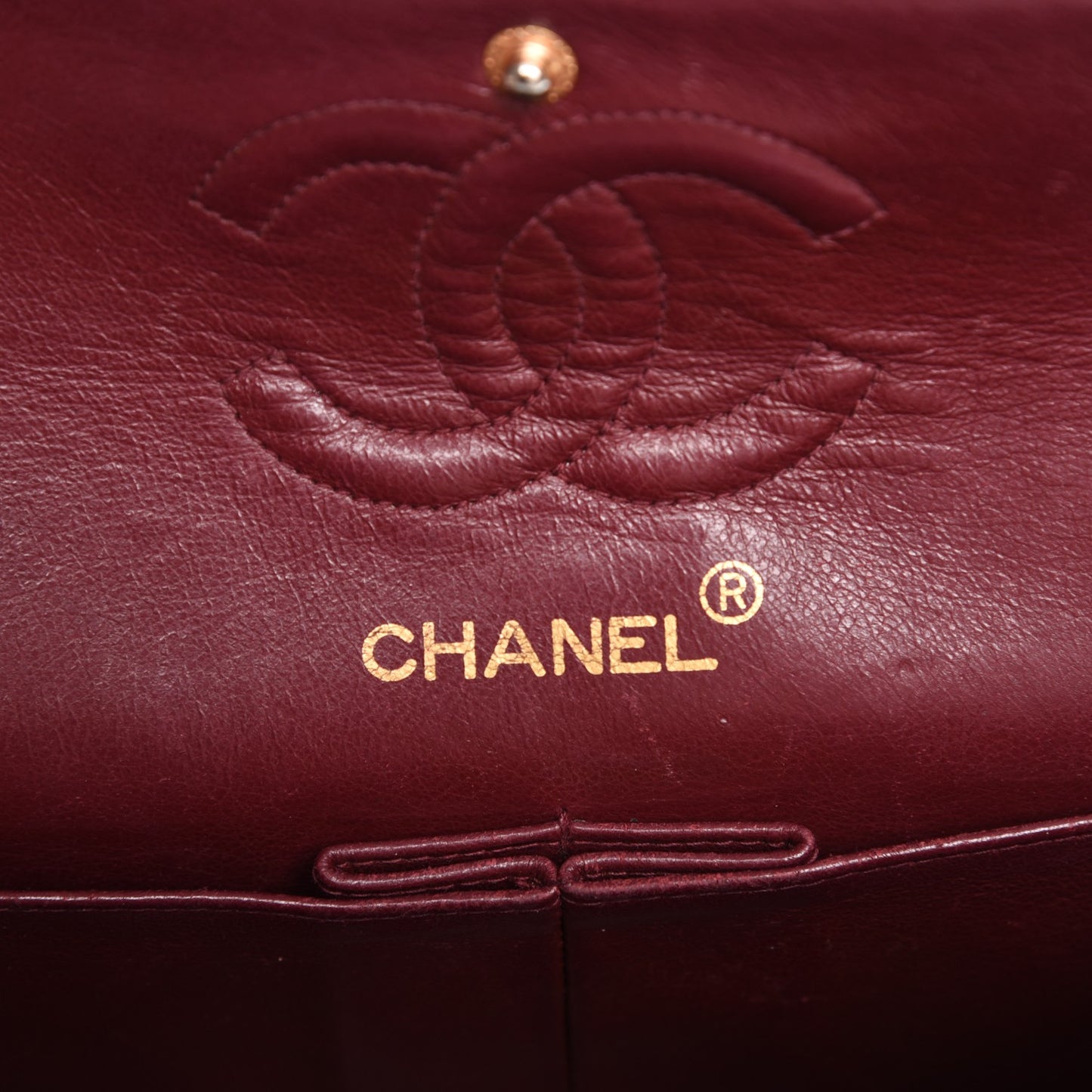 Lambskin Quilted Small Double Flap Black