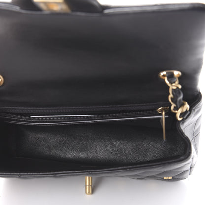 Chanel Lambskin Quilted Studded Mini Rectangular Flap Black 5 of 11