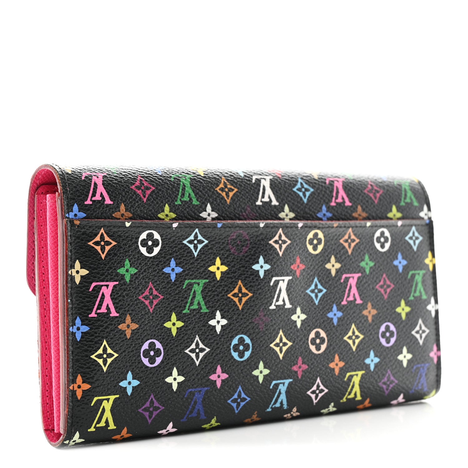 Louis Vuitton Monogram Multicolor Sarah Wallet NM Black Grenade 3 of 7