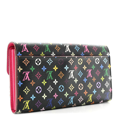 Louis Vuitton Monogram Multicolor Sarah Wallet NM Black Grenade 3 of 7