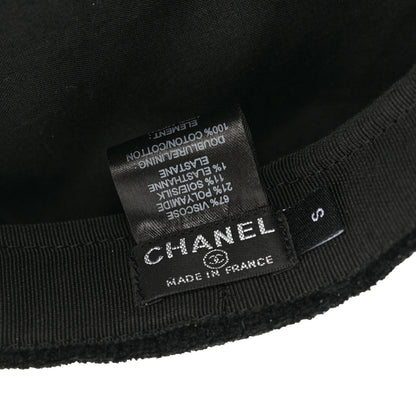 Chanel Viscose Silk Quilted CC Cap S Black 7 of 7