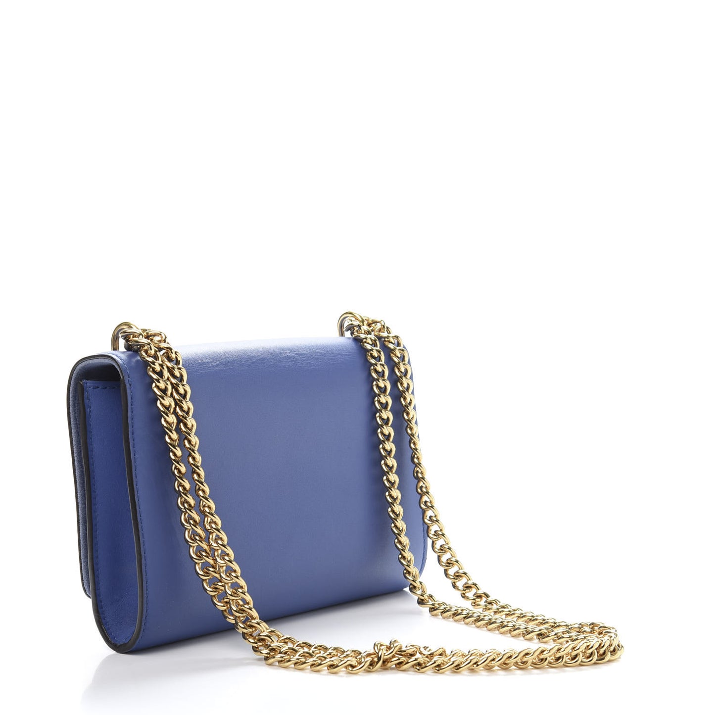 Calfskin Chain Louise MM Outremer