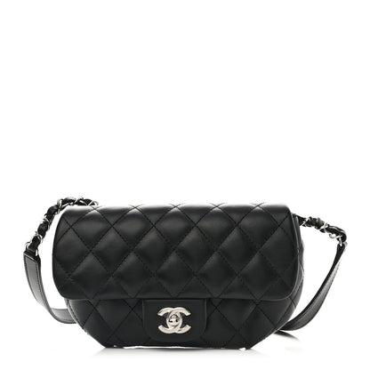Chanel Calfskin Quilted CC Uniform Flap Belt Bag Black 1 of 11