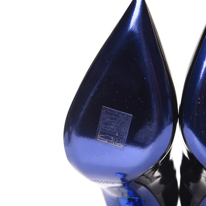 Saint Laurent Patent Opyum 110 Pumps 35 Black Blue 7 of 10