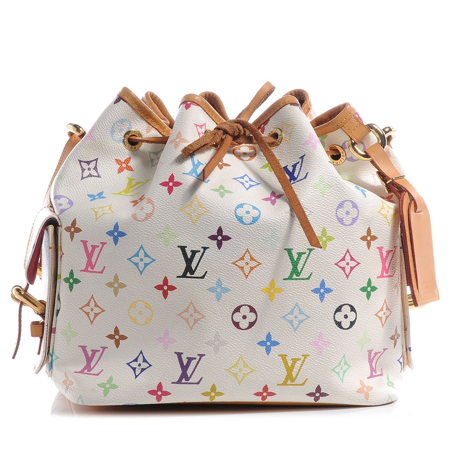 Monogram Multicolor Petit Noe White