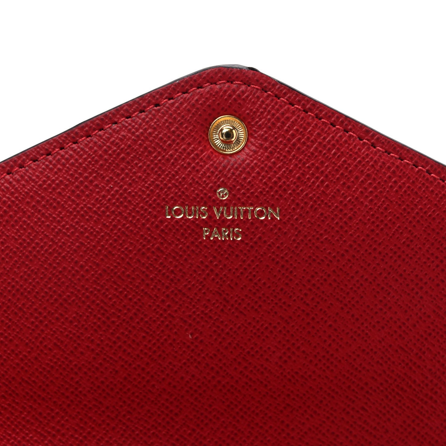 Damier Ebene Josephine Wallet Red
