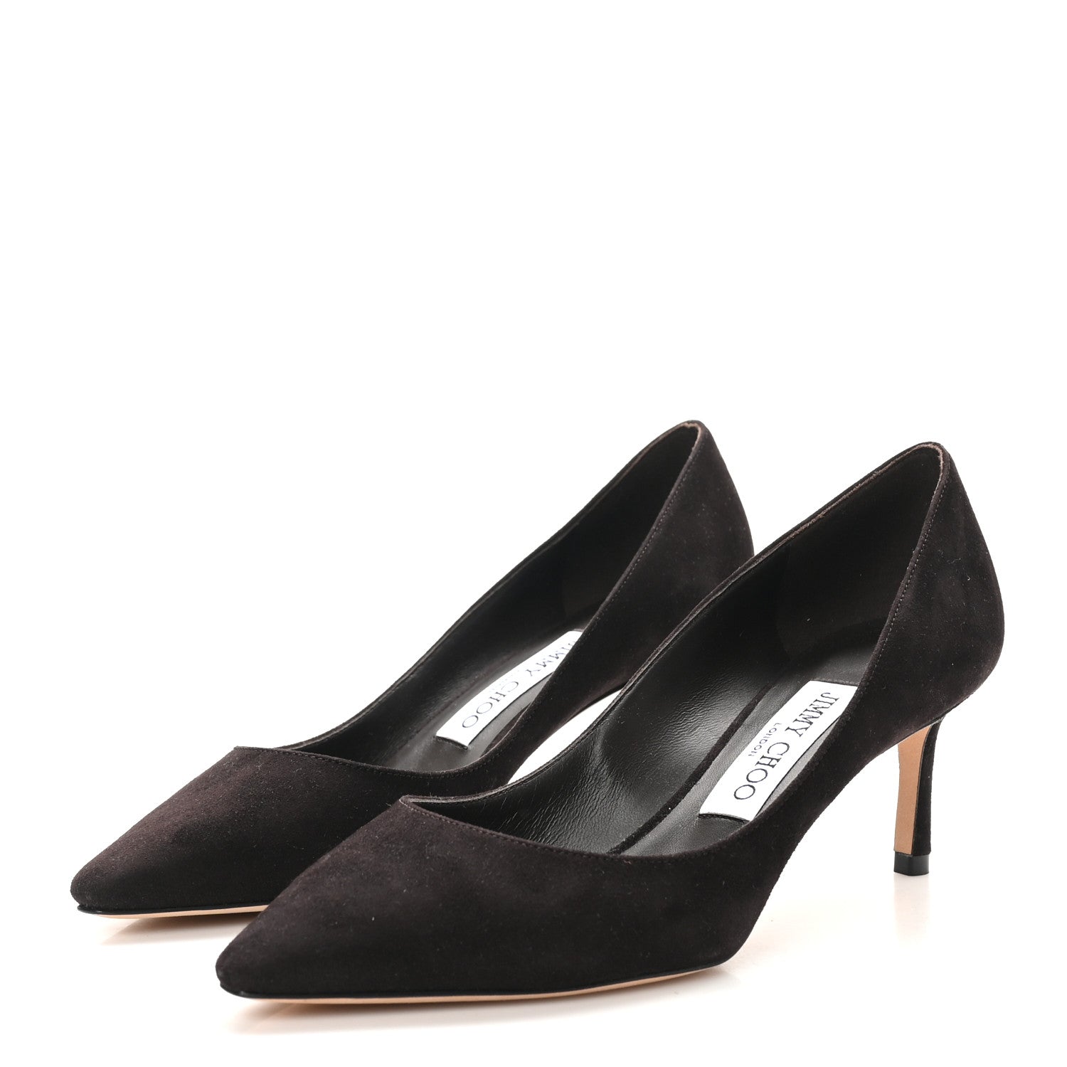 Jimmy Choo Suede Pointy Toe Romy 60 Pumps 36 Brown 4 of 8
