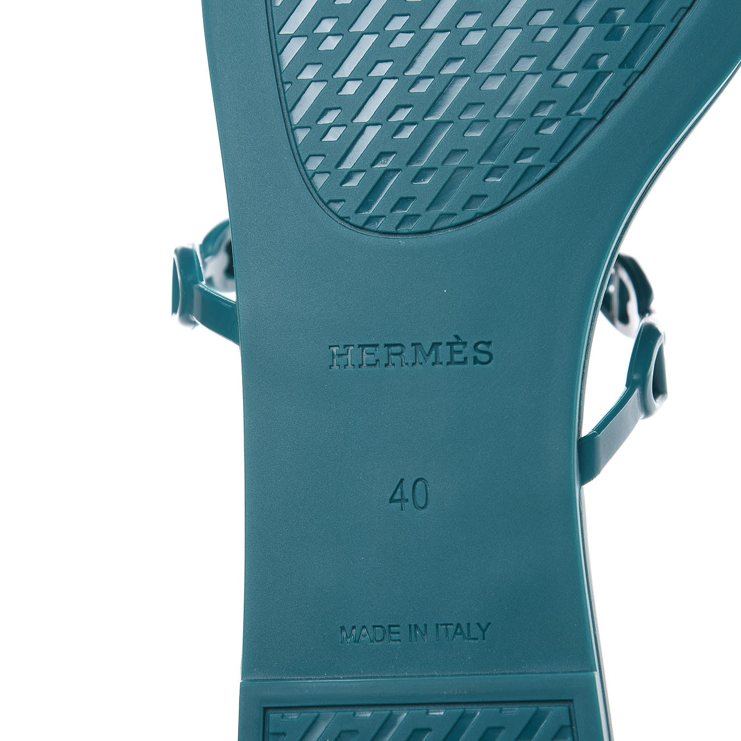Hermes TPU Rivage Sandals 40 Vert d'Ete 6 of 7
