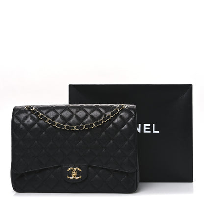 Chanel Caviar Quilted Maxi Double Flap Black 11 of 11