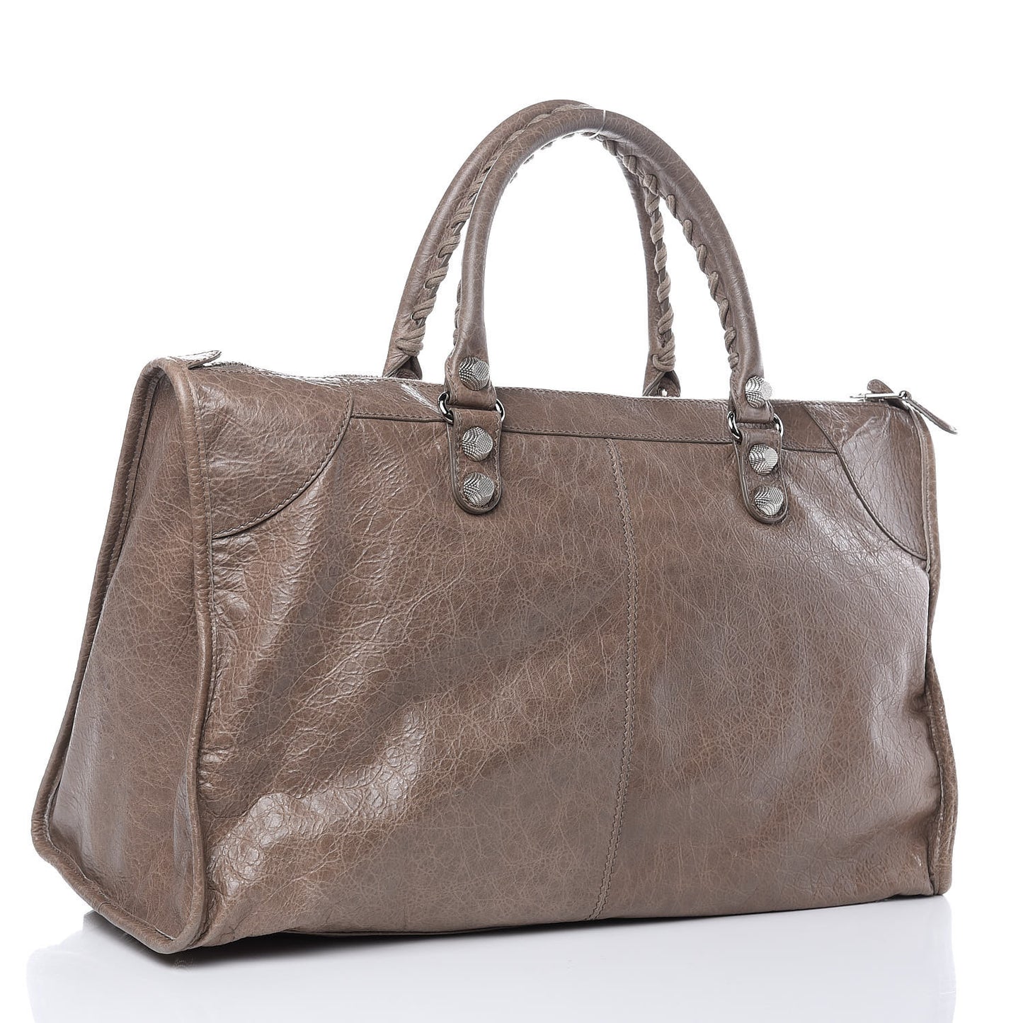 Agneau Giant 12 Silver Hardware Work Gris Poivre