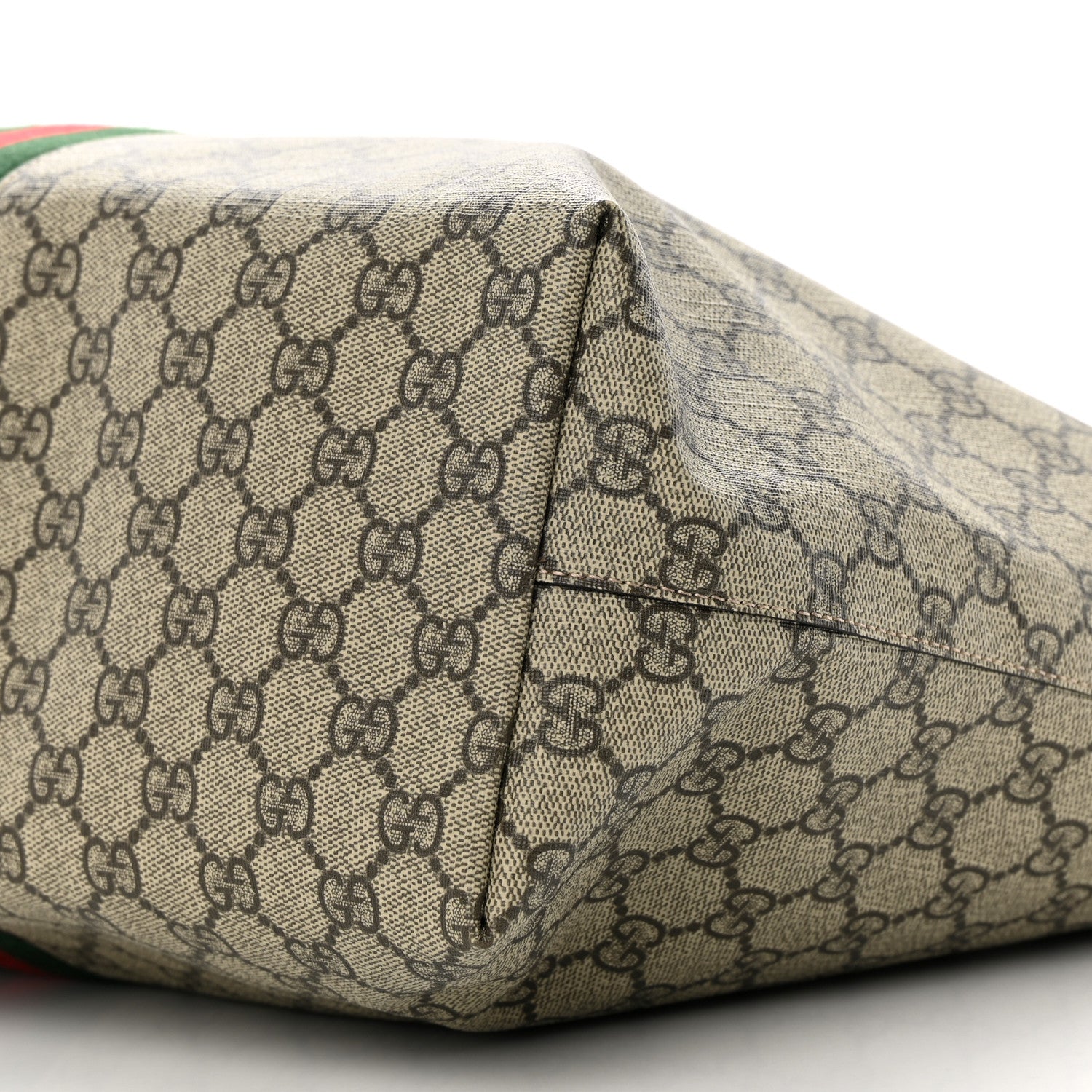 Gucci GG Supreme Monogram Medium Ophidia Shopping Tote Brown 10 of 11