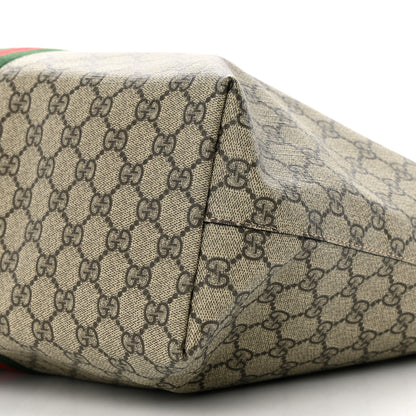 Gucci GG Supreme Monogram Medium Ophidia Shopping Tote Brown 10 of 11