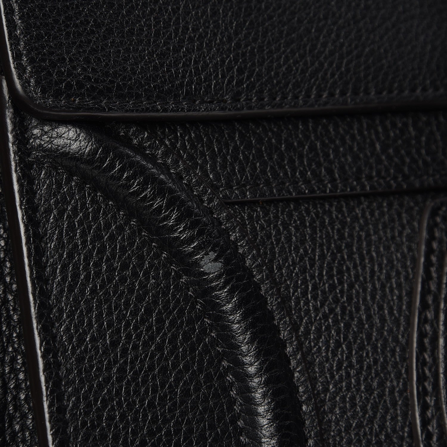 Celine Drummed Calfskin Mini Luggage Black 7 of 9