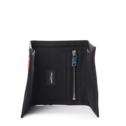 Saint Laurent Canvas American Flag Print Buffalo Compact Wallet 4 of 6