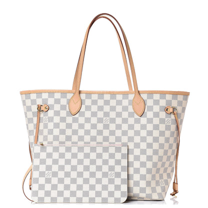 Louis Vuitton Damier Azur Neo Neverfull MM Rose Ballerine 1 of 13