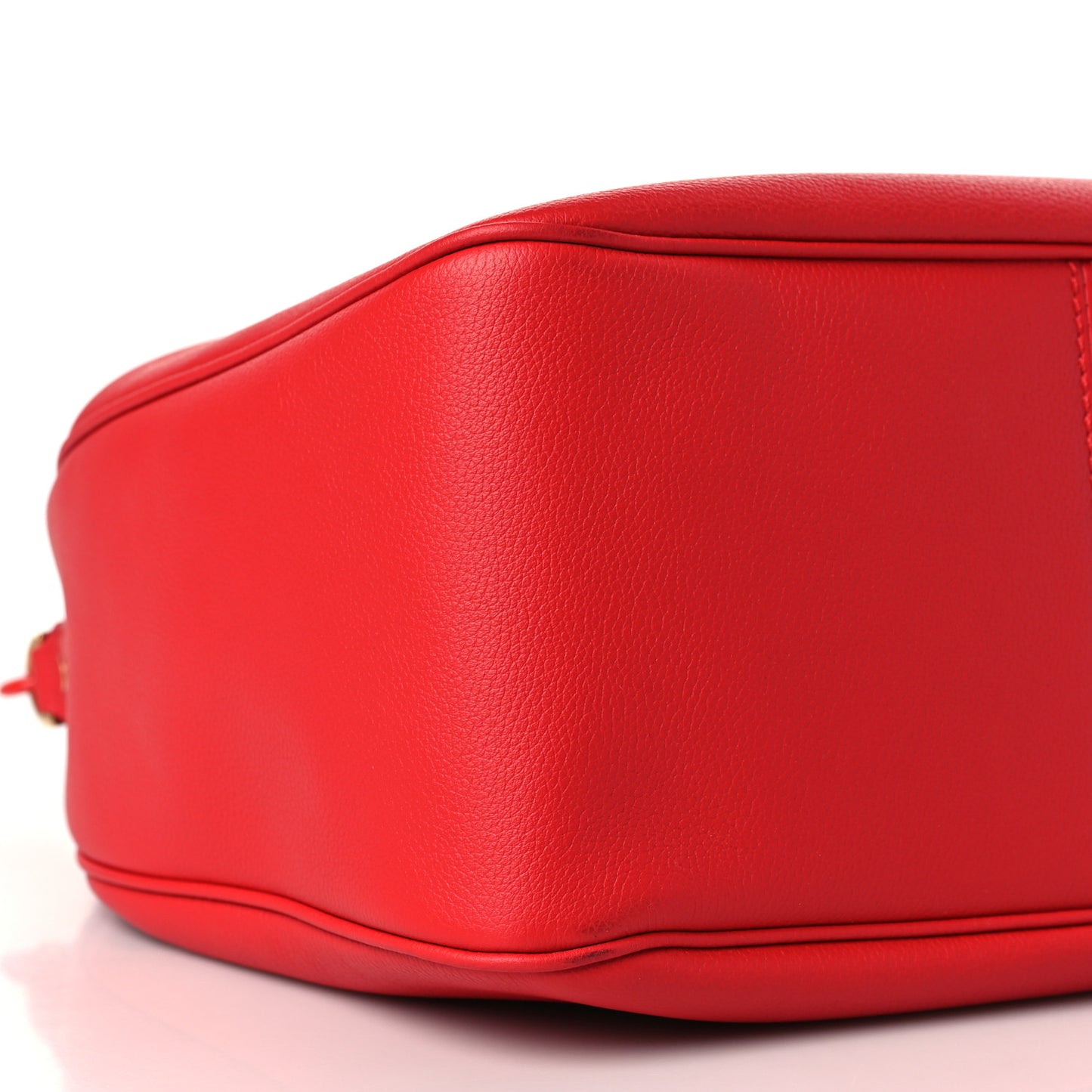 Grained Calfskin La Medusa Bucket Bag Red