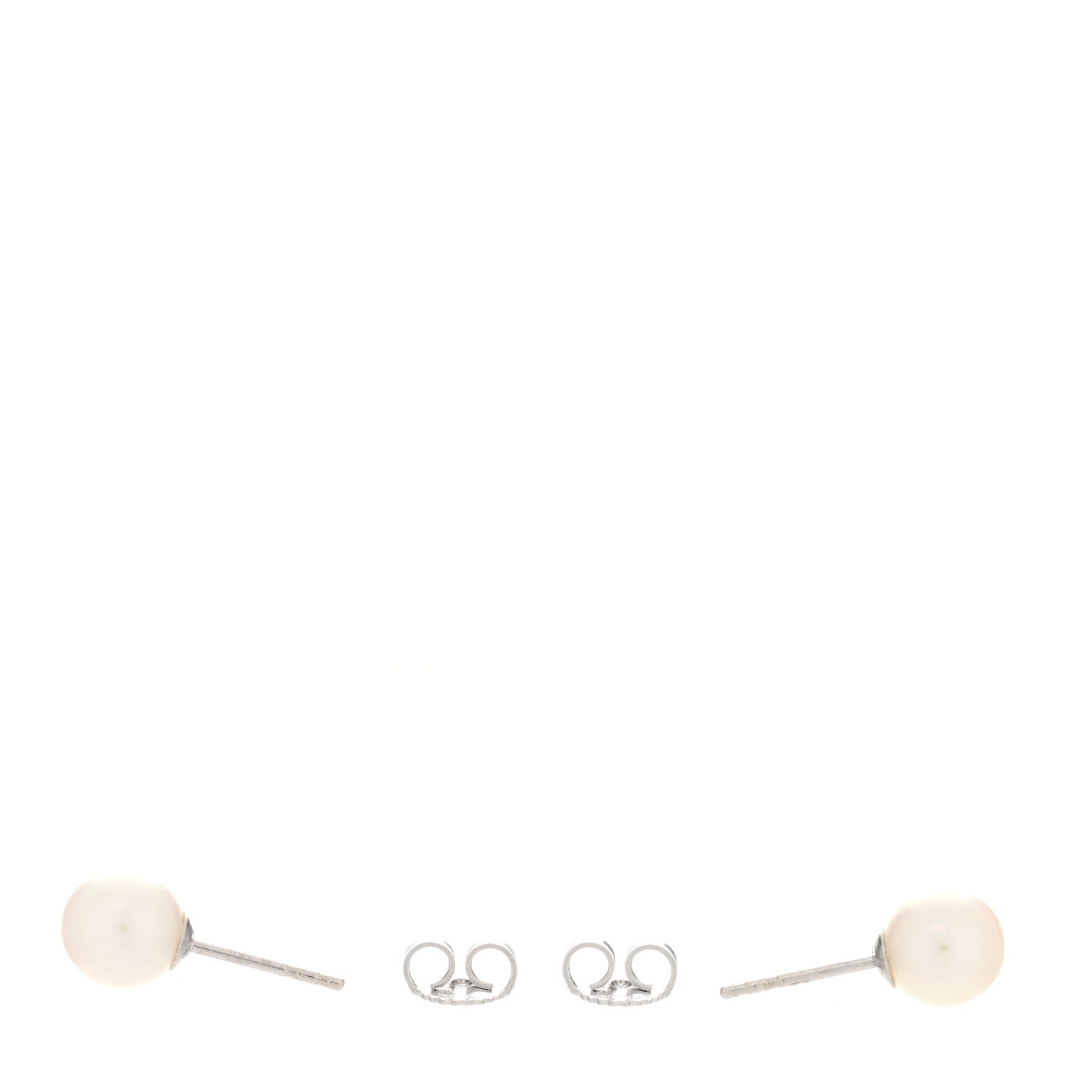 Mikimoto 18K White Gold Akoya Pearl Graduated Strand Necklace and Earring Set 8 of 10