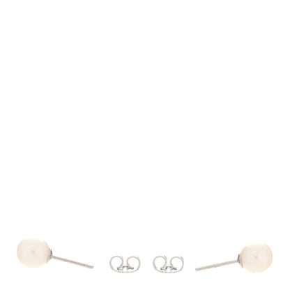 Mikimoto 18K White Gold Akoya Pearl Graduated Strand Necklace and Earring Set 8 of 10