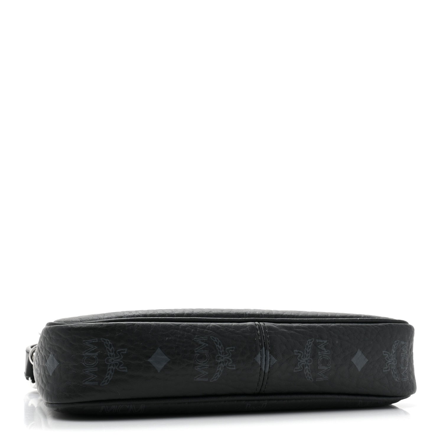 MCM Visetos Aren Essential Multi Pochette Black White Cognac 4 of 10