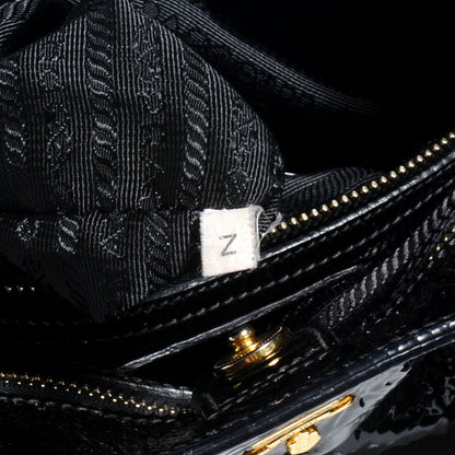 Prada Vernice Shopping Tote Black 8 of 9