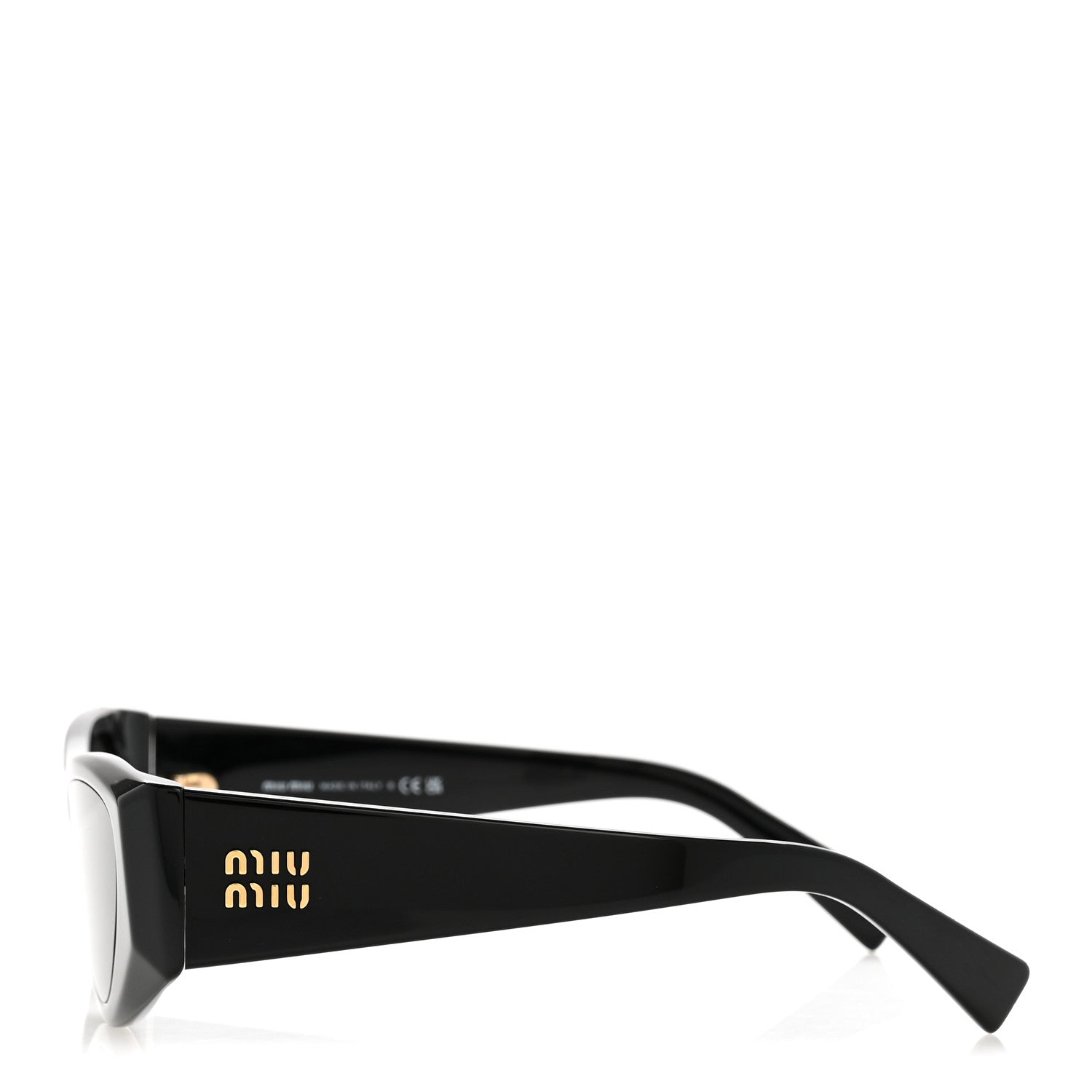 Miu Miu Acetate Cat Eye Sunglasses SMU 06Y Black Ardesia 3 of 9