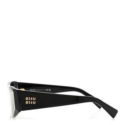 Miu Miu Acetate Cat Eye Sunglasses SMU 06Y Black Ardesia 3 of 9