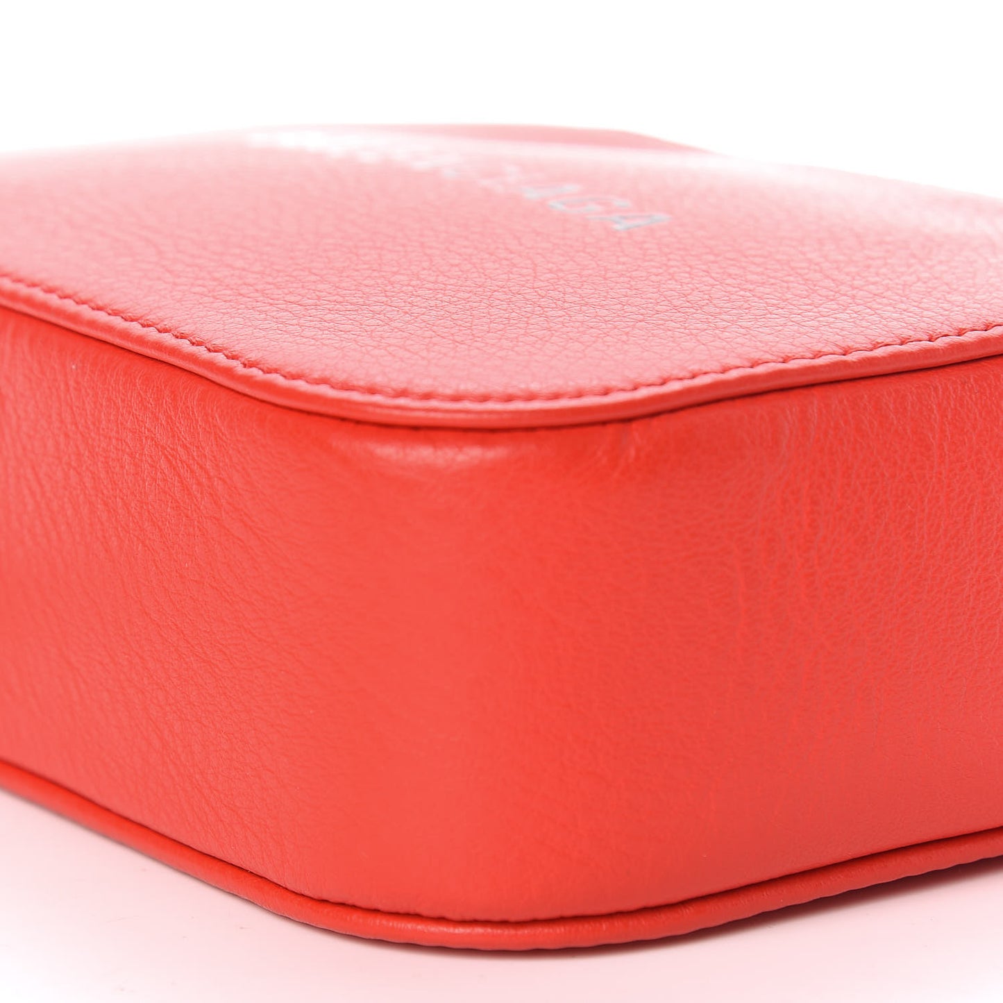Smooth Calfskin Logo XS Everyday Camera Bag Vivid Red Black