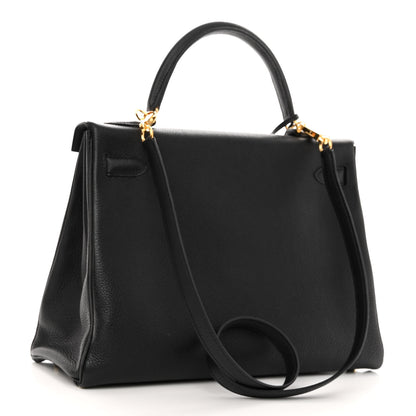 Hermes Togo Kelly Retourne 32 Black 3 of 10
