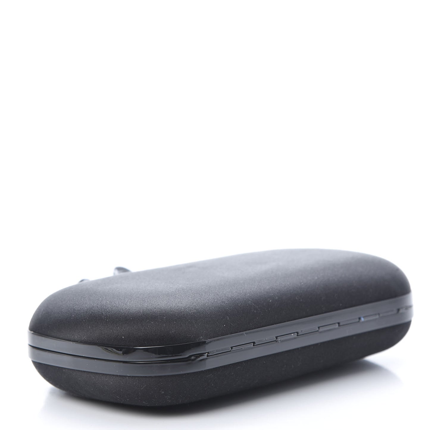 Silk Knucklebox Clutch Black